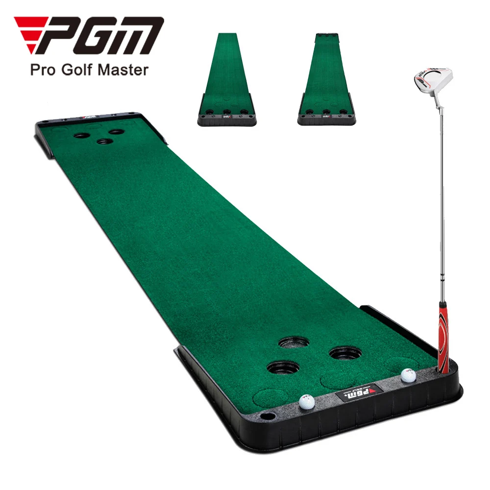 PGM mini golf putting green slope indoor golf putting mat game practice with holes