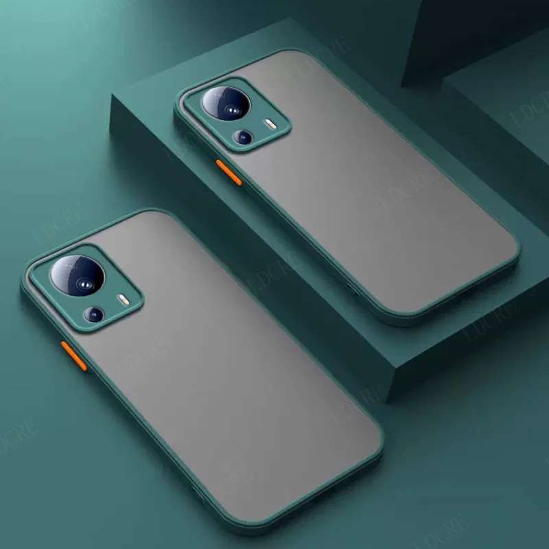 For Xiaomi 13 Lite Cover Case Xiaomi Mi 13 Lite Capas Armor Shockproof Bumper Back Translucent Matte Fundas Xiaomi 13 Lite Pro