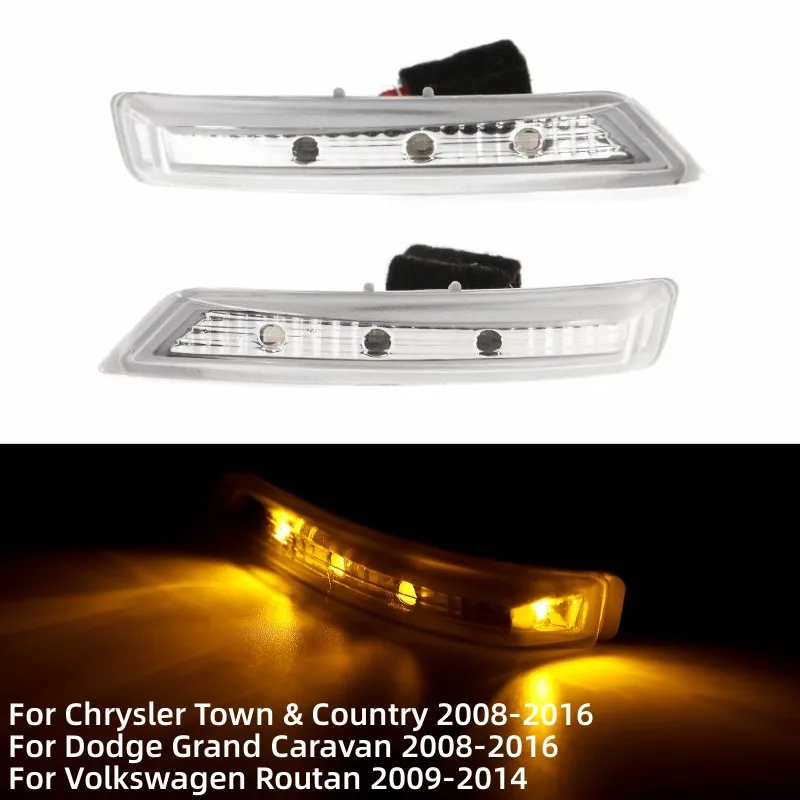 

Car Rearview Mirror Turn Signal Lamp For Chrysler Town & Country 08-16/For Dodge Grand Caravan 08-16/For Volkswagen Routan09-14