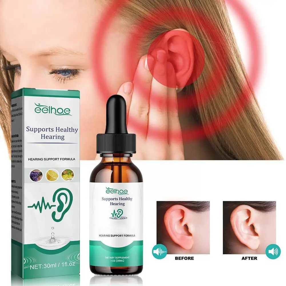 

30ml EELHOE Ear Ringing Treatment Relieve Ear Swelling Hearing Discharge Oil Deafness Ear Hard Tinnitus Otitis Earache M8Z8