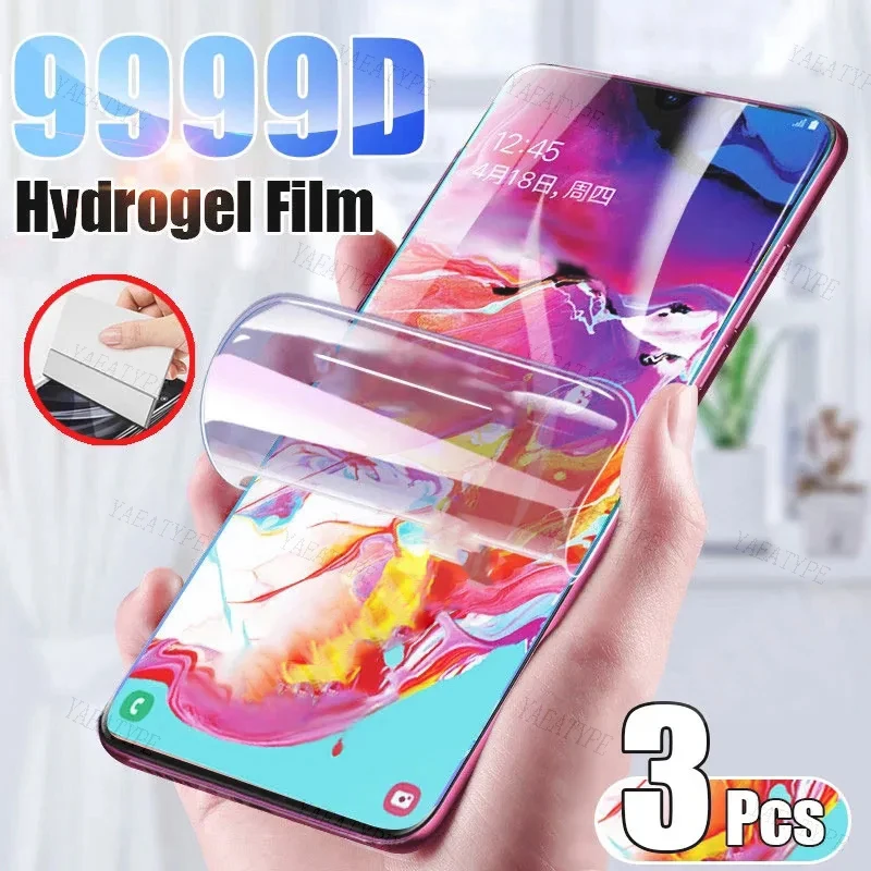 

3PCS Hydrogel Film For Samsung Galaxy A10 A20 A20E A30 A40 A50 A50S A60 A70 A11 A21 A31 A41 A51 A71 Phone Screen Protector Film