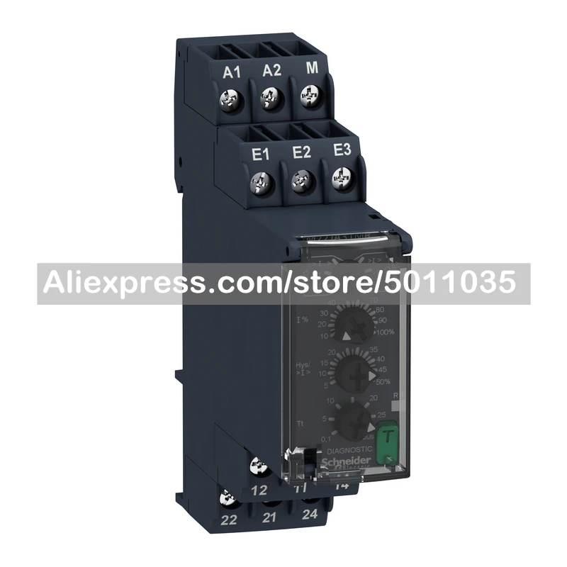 

RM22JA31MR Schneider Electric overcurrent monitoring relay, 4mA…1A, 2CO 8A, 24…240V, with delay setting; RM22JA31MR
