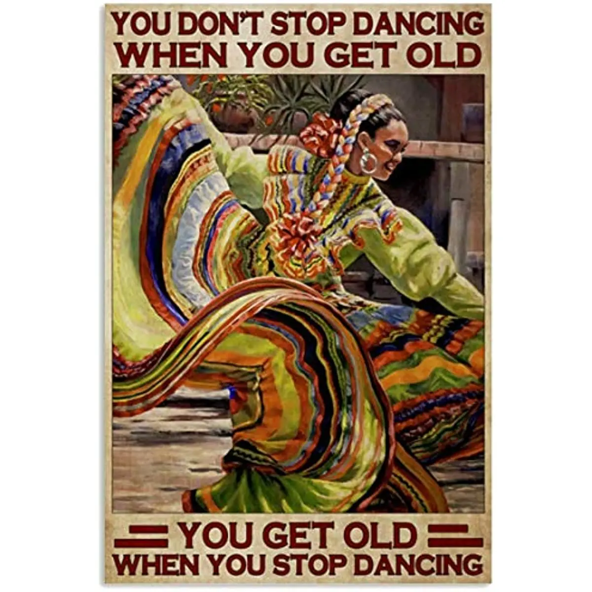 

Mexican Dancing You Don't Stop Cat Poster Metal Tin Sign Iron Painting Home Family Lovers Gift Funny Metal Signs Cafe Store