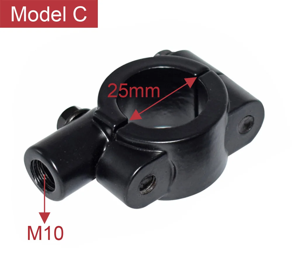 22 мм 25 мм M8 M10 держатели для зеркал мотоцикла, кронштейн, зажим для руля мотоцикла, мопеда, грязи, питбайка, квадроцикла, квадроцикла, 4 колеса