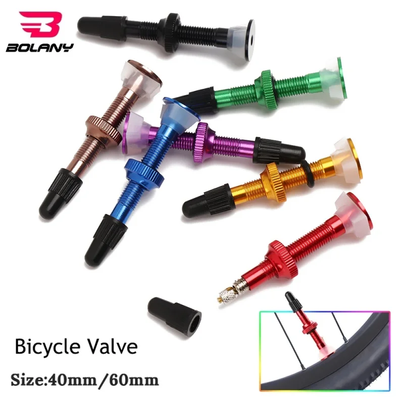 

1 PCS Bolany 40MM/60MM MTB Bicycle Extender Valves For Bike Tubeless Tire Core Aluminum Alloy Valve Bike Repair Accessories