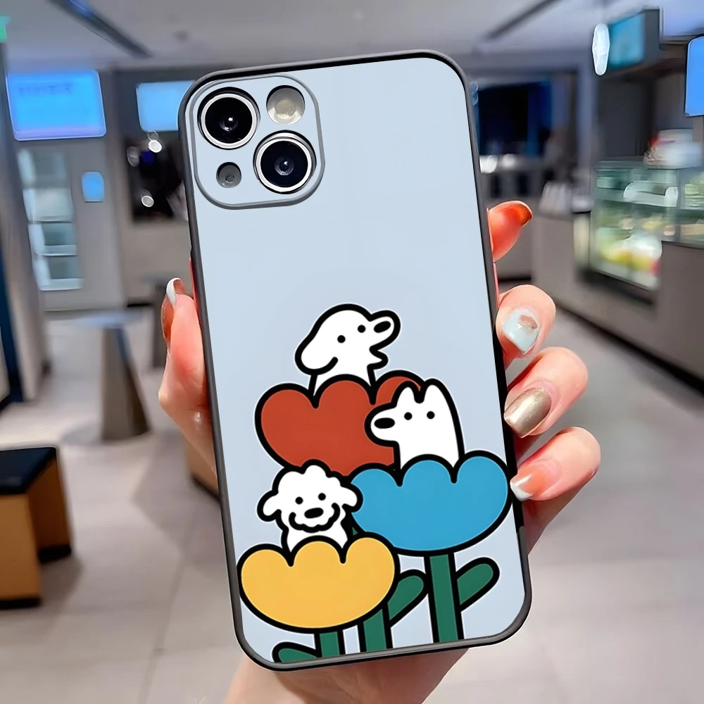 Милый чехол для телефона Matsui Art iPhone 16 Pro 15 Max 14 Plus 13 11 12 Mini Xs Xr 7 8 Se Matte Cover