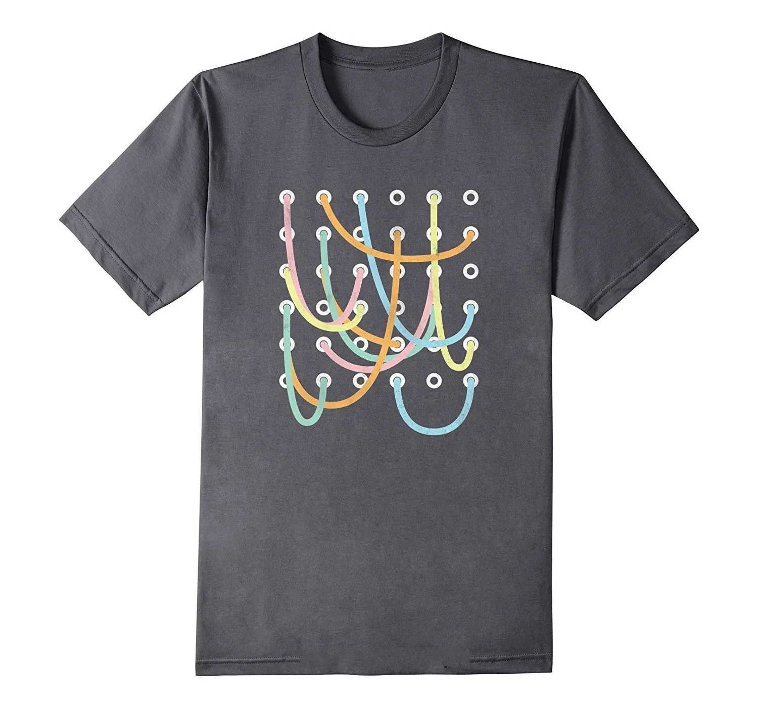 

Modular Synthesizer Patch Cable Patchbay Audio Nerd T-Shirt 100% Cotton looser Short Sleeve T-Shirt For Men
