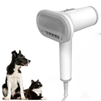pet 2 in 1 hair dryer brush portable animal fur drying machine dog water blower comb wind power hairdryer pet beauty accessories
