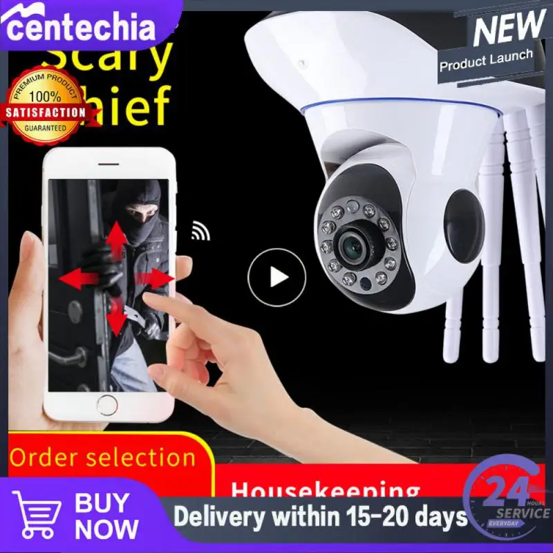 

Ip Camera Remote Monitoring 5 Antenna Baby Monitor Surveillance Camera Smart Home 720p Wireless Two-way Voice Call Night Vision