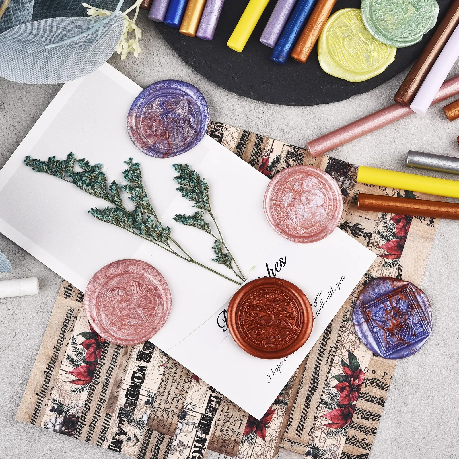 Штампики для запечатывания клеевого пистолета 10 шт