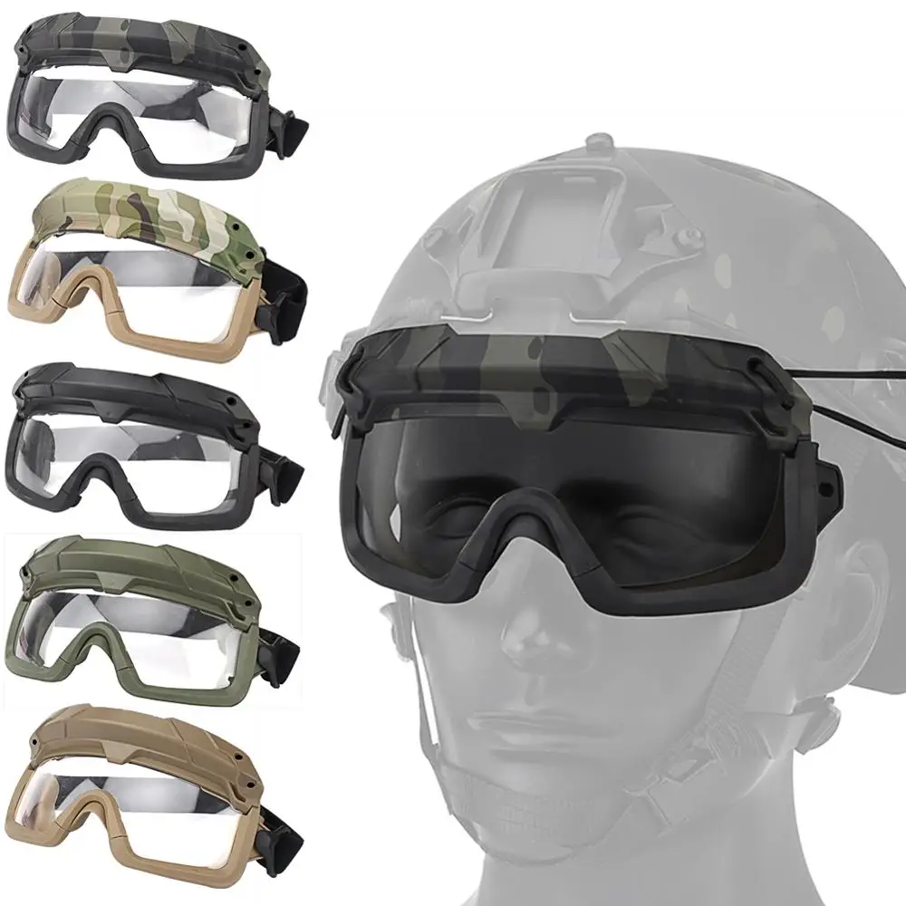 

Тактические очки для страйкбола, пейнтбола, ветрозащитные противотуманные очки CS для военных игр, походов, защитные очки, подходят для такт...
