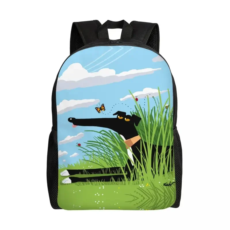 Пользовательский художественный рюкзак sihthound greyflowers для мужчин и женщин модная