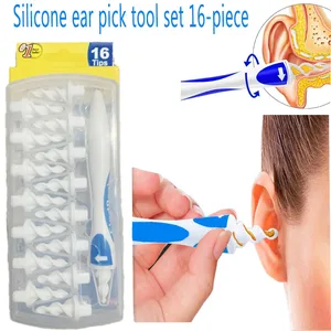 Ear Cleaner 16 Replacement Tips Earpick Easy Ear Wax Remover Spiral Earwax Cleaner Health Ear Cleane in Pakistan