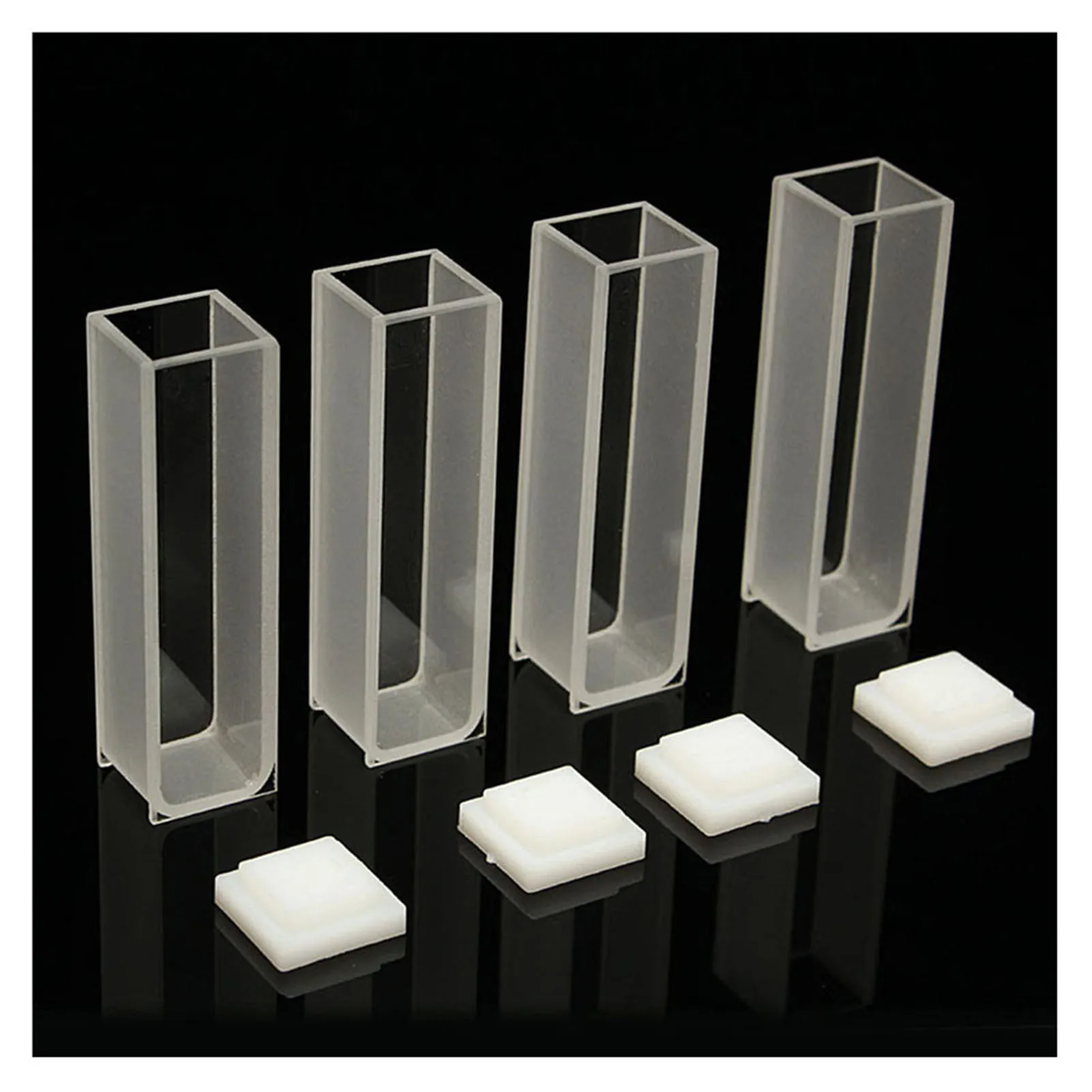 

4 Pcs Spectrometer Cuvette High Light Transmission Cuvettes for Lab Laboratory Accessories