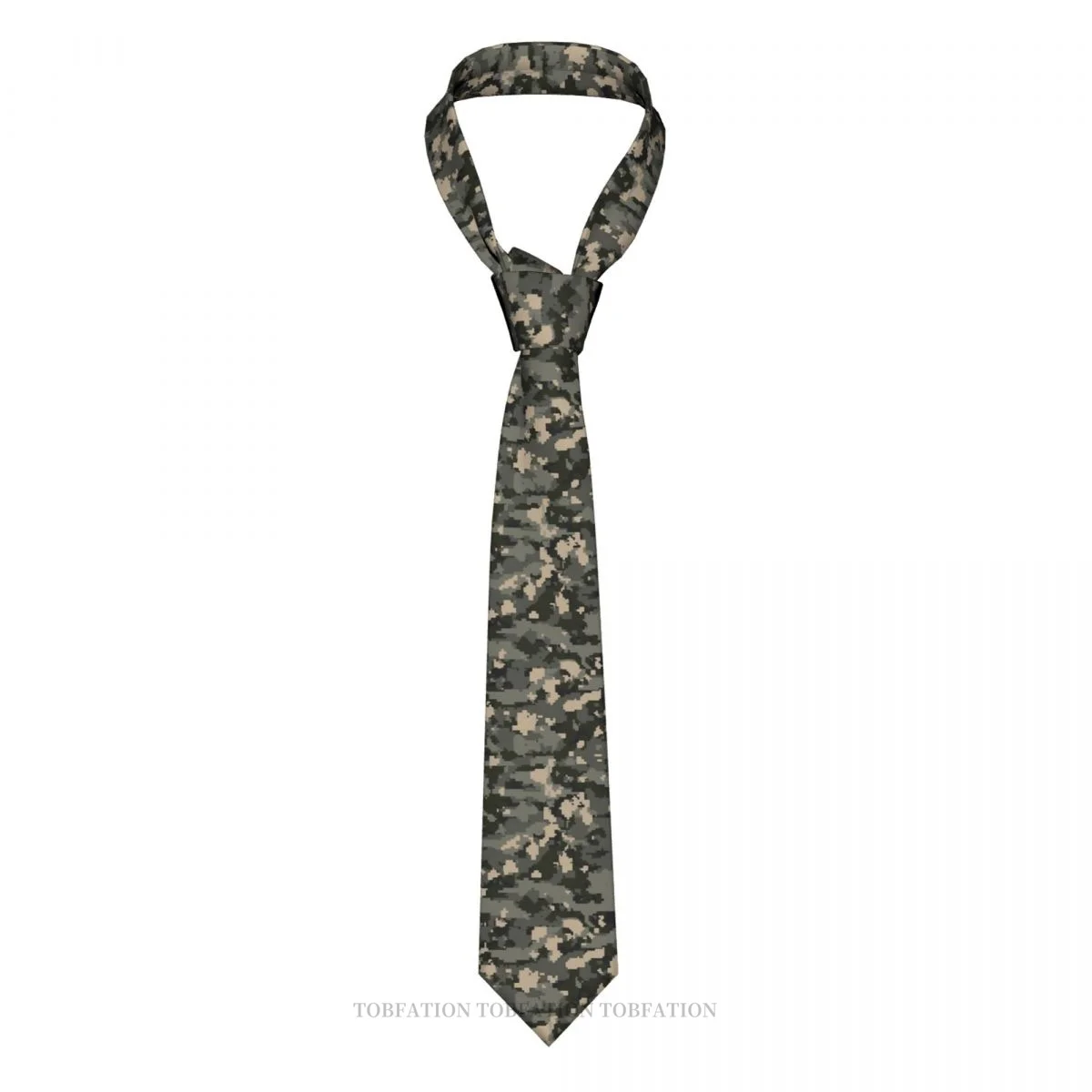 

Military Pixelated Universal Camouflage New 3D Printing Tie 8cm Wide Polyester Necktie Shirt Accessories Party Decoration