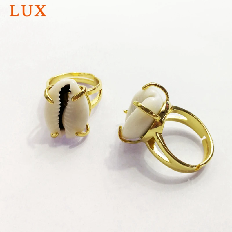

Real shell ring gold plating ring ocean jewelry beach rings summer jewelry hand made ring surf jewelry beach accessories