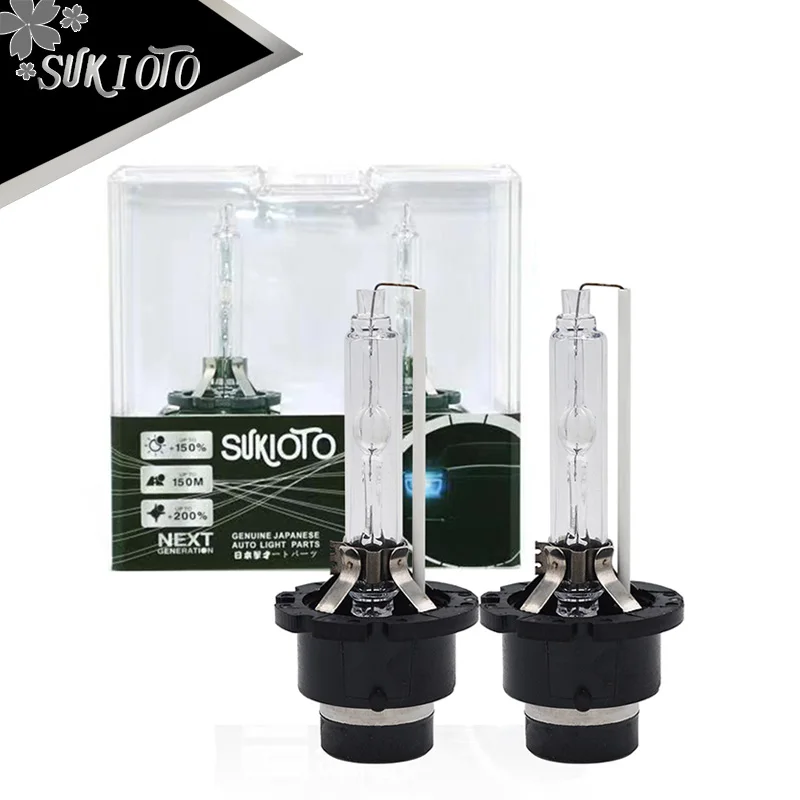 

2PCS SUKIOTO GENUINE D2S Replacement HID D1S Xenon Bulbs D3S D4S HID Lamp 4300K 5000K 6000K 8000K Super Bright D2R D4R Headlamps
