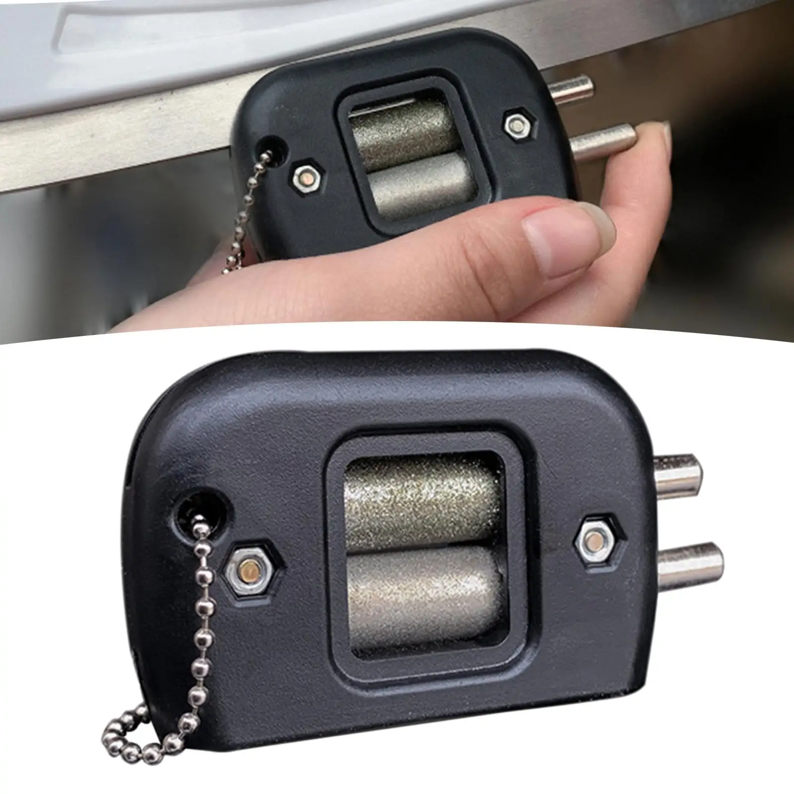 

Ice Skate Blade Sharpener Portable Hockey Skating Wear Resistance Sand Grindstone