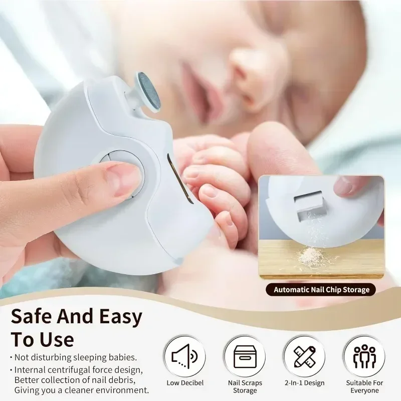 głosem elektryczny automatyczny pilnik do paznokci 2 w 1 360 ° owanie obrotowe maszynki strzyżenia z akumulatorowym narzędziem pielęgnacji