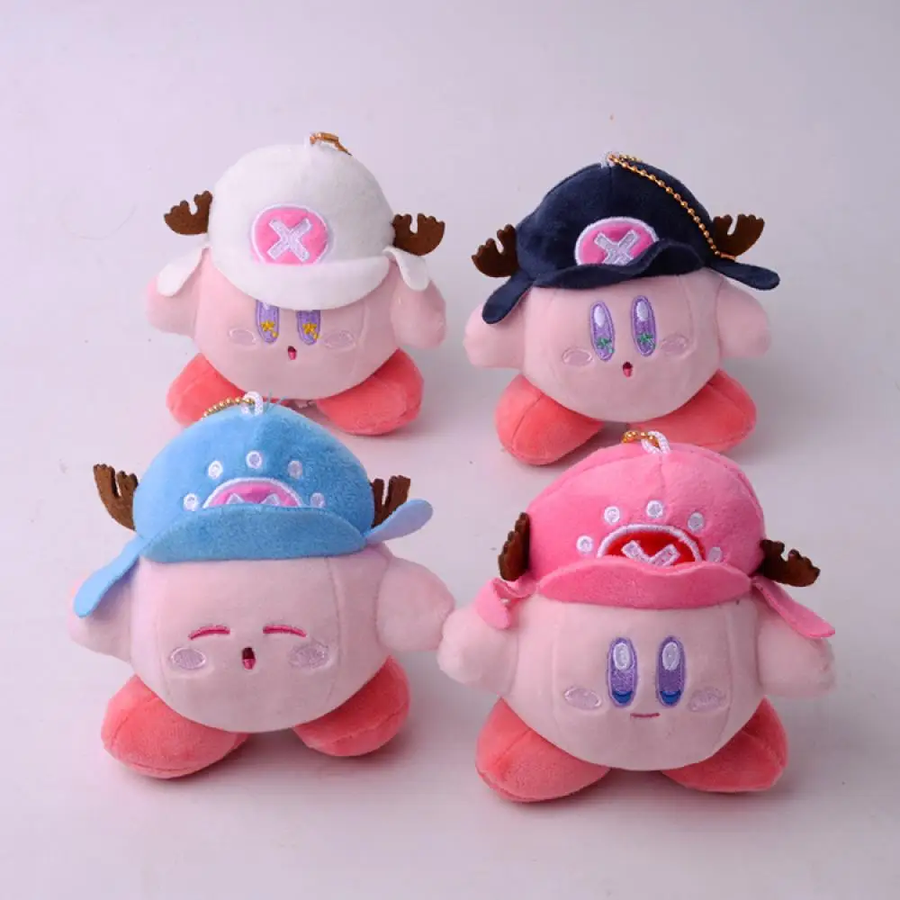 

Kirby Keychain Kawaii 12Cm Cartoon Pink Star Keyring Soft Stuffed Plush Toys Cute Gifts Plushies for Girls Friends Childrens