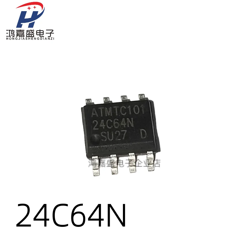 10 шт., AT24C64N 24C64N 24C64 AT24N64 SOP-8 EEPROM 32/64k 2-элементные элементы
