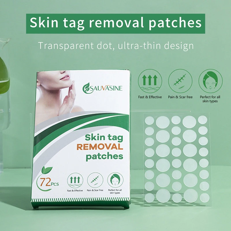 

72pcs/box Acne Wart Remover Pimple Wart Treatment Patch Hydrocolloid Gel Anti-infection Invisible Skin Tag Sticker Face Care