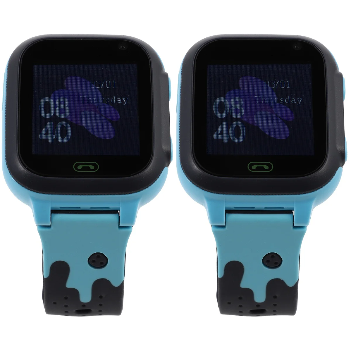 

2pcs Kids SOS Touch Screen Tracking Watch Positioning Watch