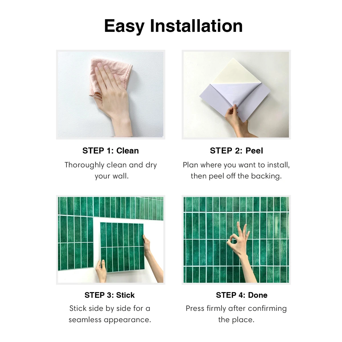 Настенные Стикеры для керамической плитки виниловые 3D-обои с рисунком кирпича