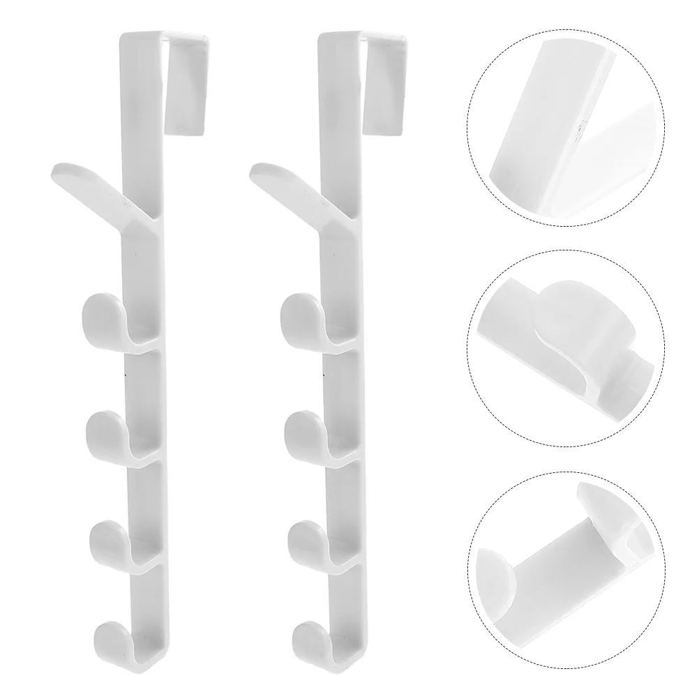 

2Pcs Hooks Over The Door Organizers Household Coat Hooks Nail-free Coat Hooks for Clothes Storage Coat Storage