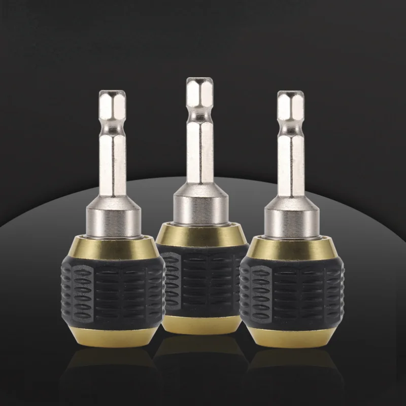 

60mm Hexagon Shank Pop-up Quick Coupling Power Tool Extension Rod Batch Head Adapte Electric Drill Adapter Drill Bit Holder Part