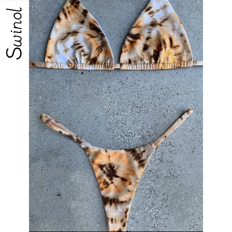 

Женский раздельный купальник-бикини с чашками пуш-ап и завышенной талией