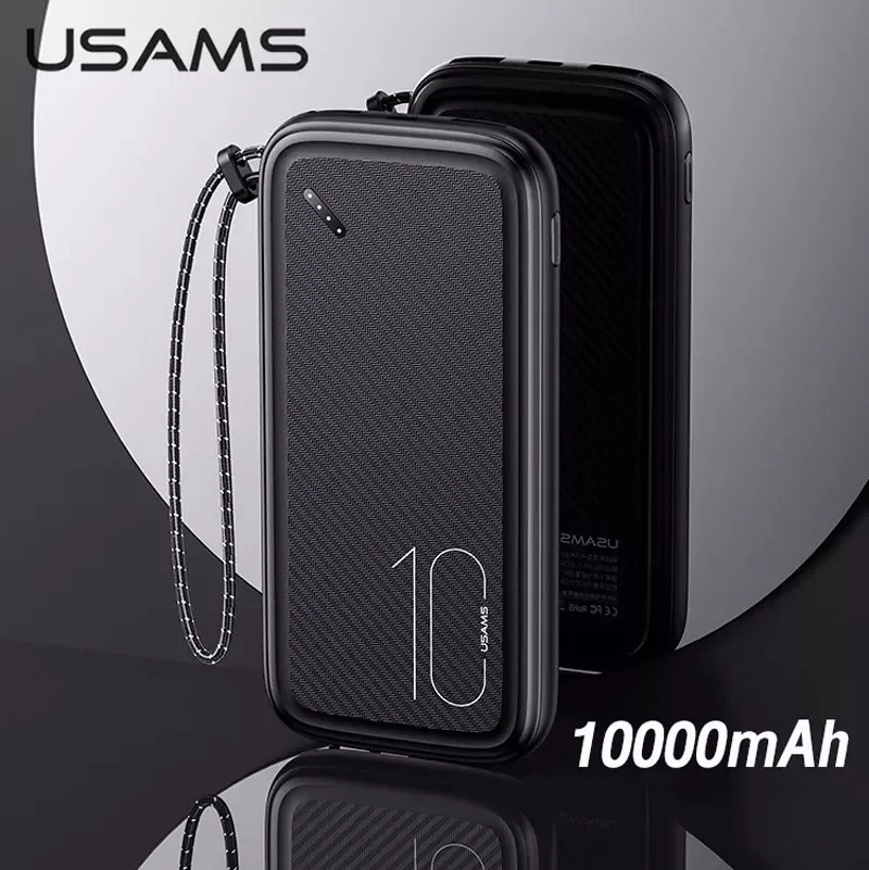 

USB Type C Bank 10000mAh Cell Charger Dual USB Mobile External Battery Powerbank For