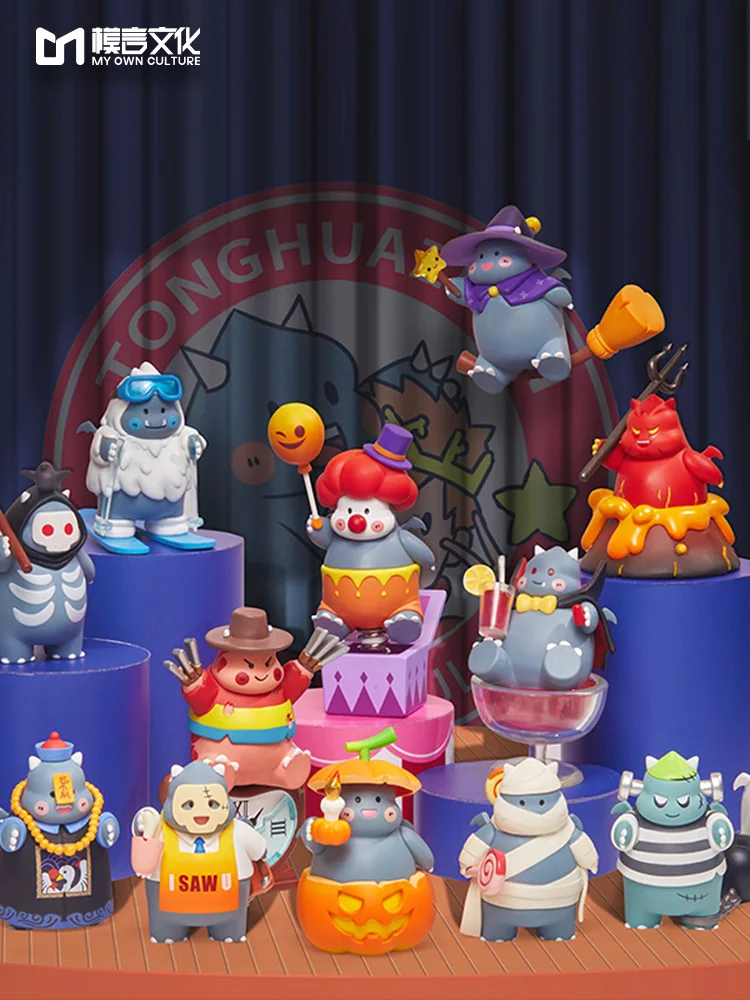 

Anime Fairy Tale Town Dirty Dragon Little Monster Theater Tide Play Blind Box Handmade Decoration Gift Model Action Toys