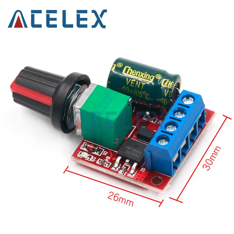 5A 90W PWM 12V Φ Module 4 5 V-35V Регулируемый регулятор скорости переключатель регулятора 24V |
