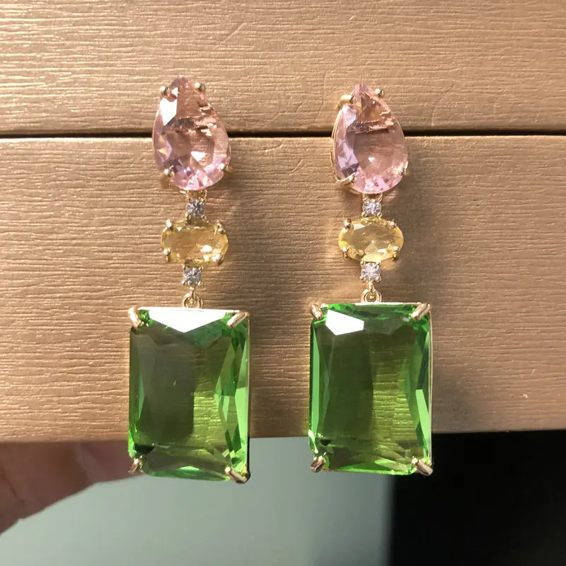 Серьги с кубическим цирконием