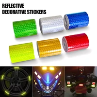 300cm5cm car reflective tape decoration stickers car warning safety reflection tape film auto reflector sticker on car styling