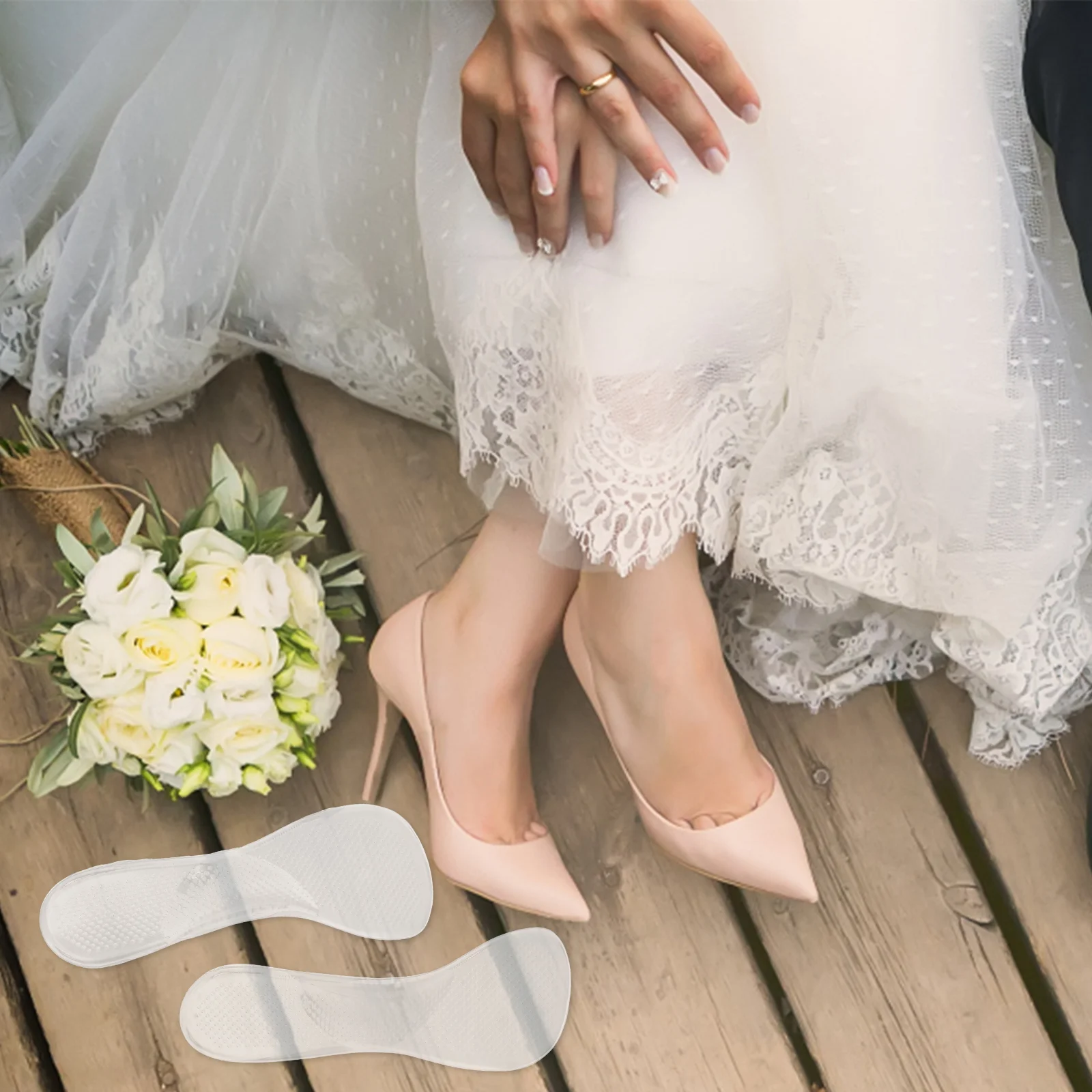 Женские силиконовые гелевые подушечки на высоком каблуке стелька против боли