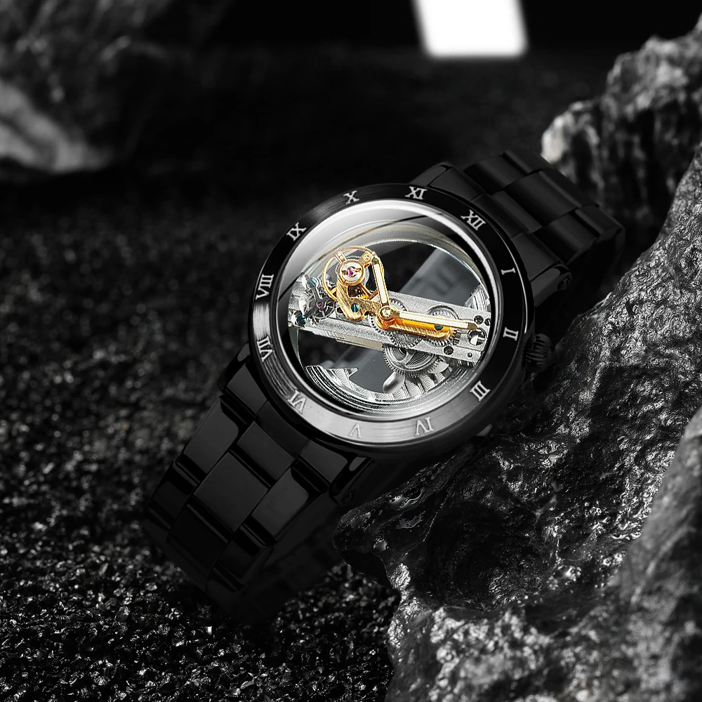 Часы-скелетоны Forsining Мужские механические автоматические Роскошные