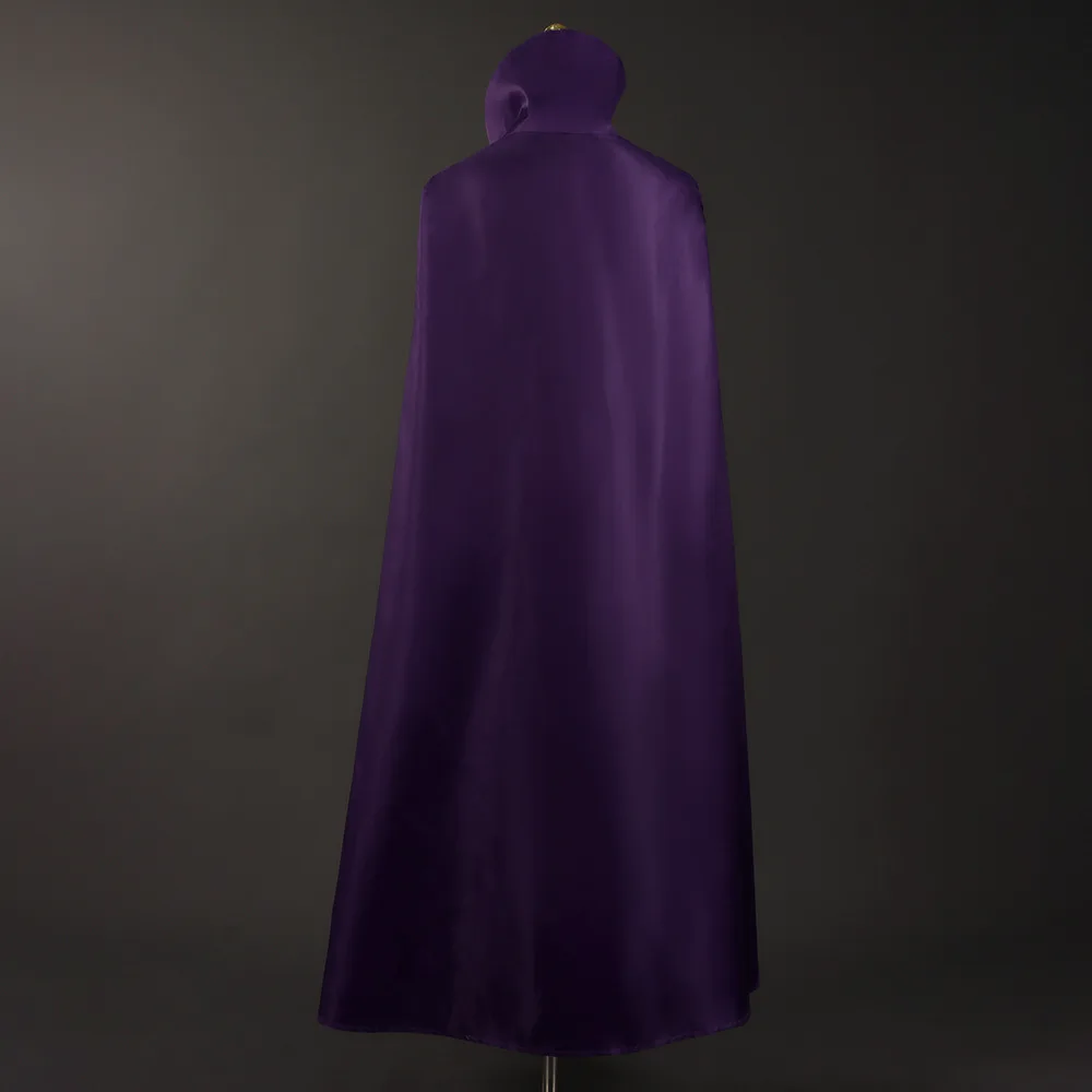 Maougun Saikyou No Majutsushi Wa Ningen Datta Cefiro Косплей Костюм Кепка Фиолетовый Плащ Перчатки