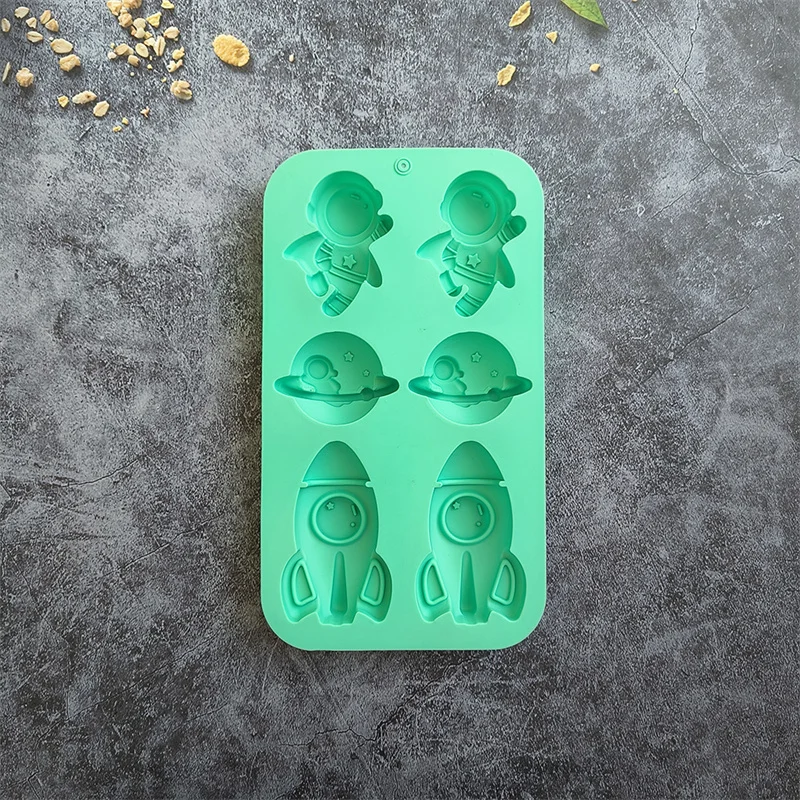 

WHPHous форма для выпечки космонавты и ракеты силиконовая