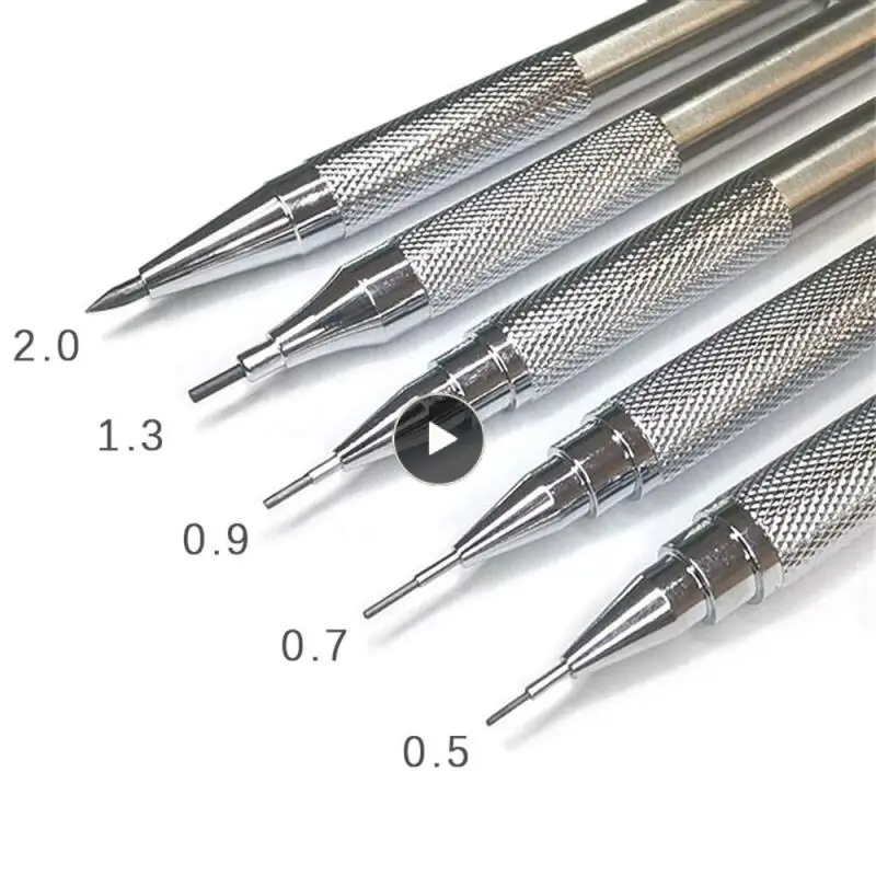 

Механический карандаш с наполнителем, канцелярские принадлежности для творческого письма, школьные и офисные принадлежности, учебные инструменты 0,3, 0,5, 0,7, 0,9, 1,3, 2,0 мм