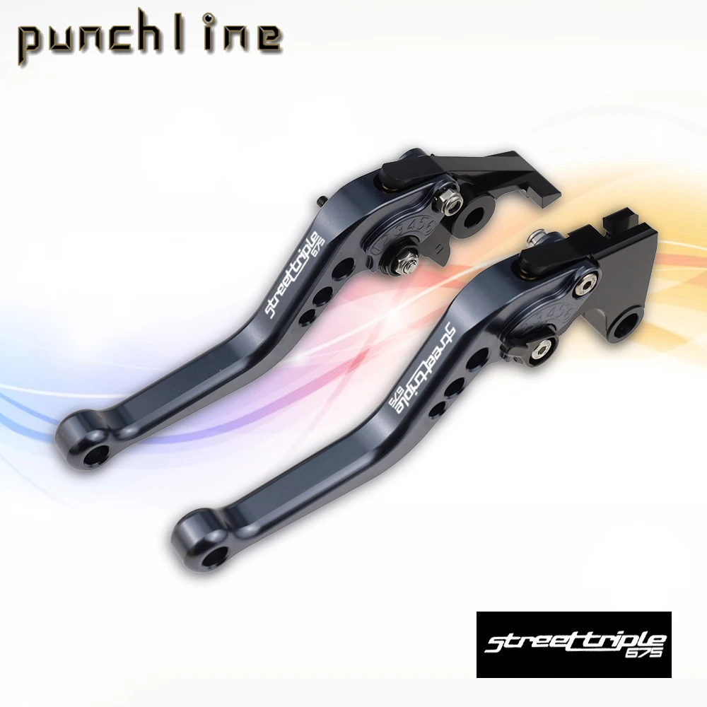 

Fit For 675 STREET TRIPLE R 09-16 675 STREETTRIPLE RX Motorcycle CNC Accessories Short Brake Clutch Levers Adjustable Handle Set