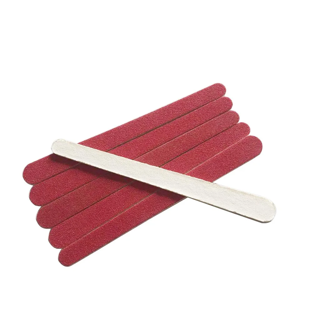 Красная деревянная пилка для ногтей мини-пилка одноразовая 50 шт./лот