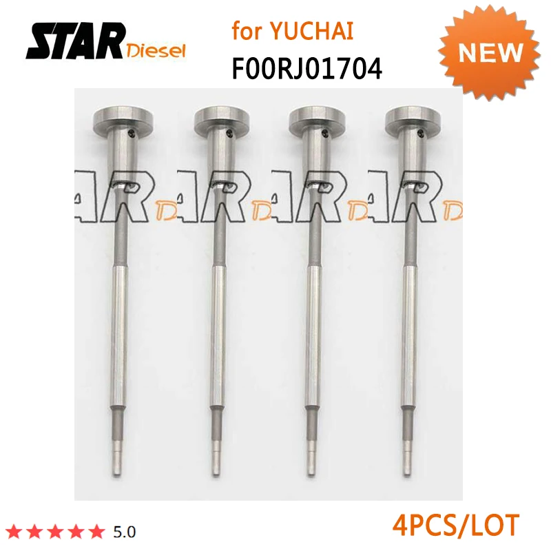 

4 Pieces*F00RJ01704 For YUCHAI Injector 0445120110 0445120292 Control Valve F 00R J01 704 Common Rail Nozzle Repair Kits