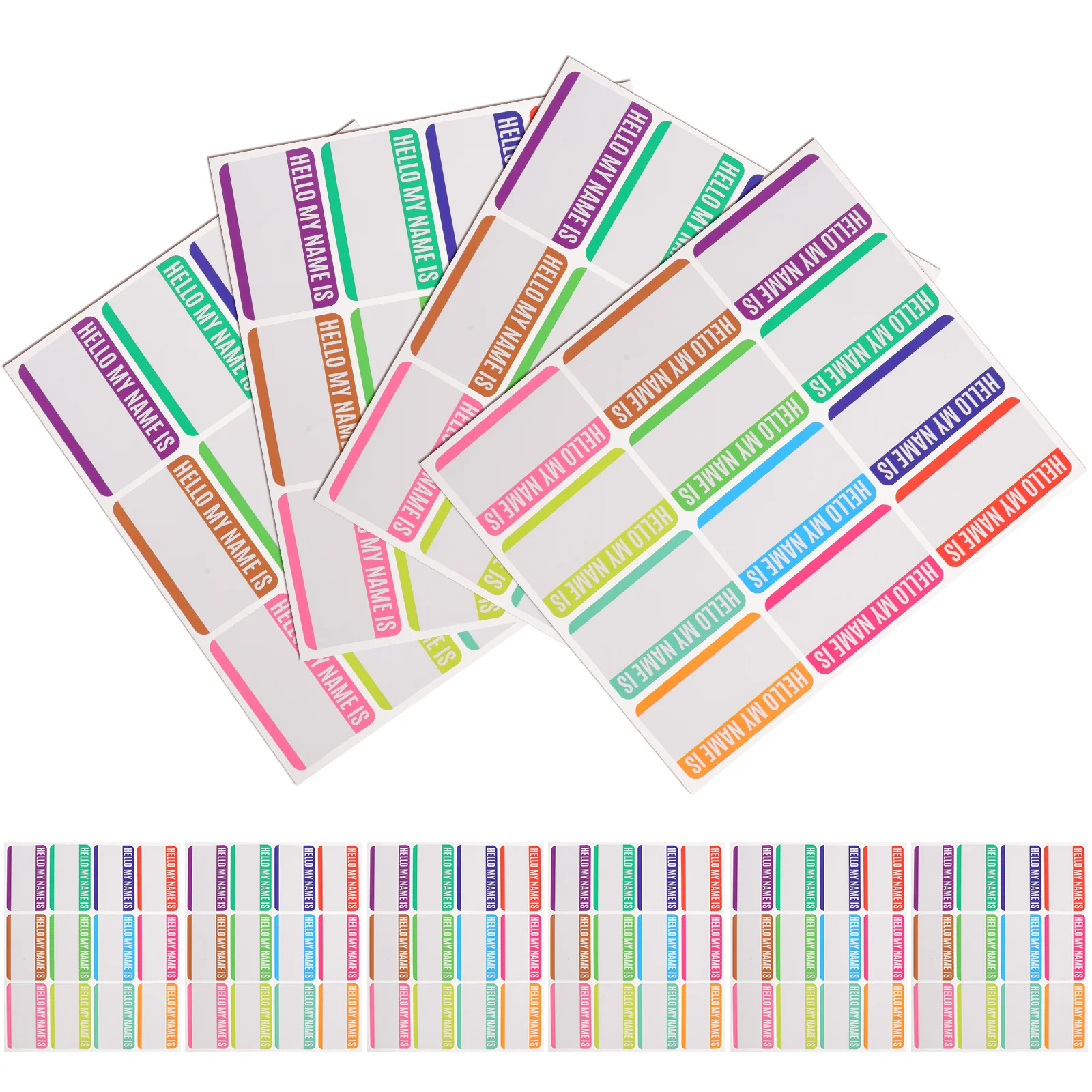 

10 Sheets of Name Stickers for Kids Practical Name Labels for Kids Preschool Supplies