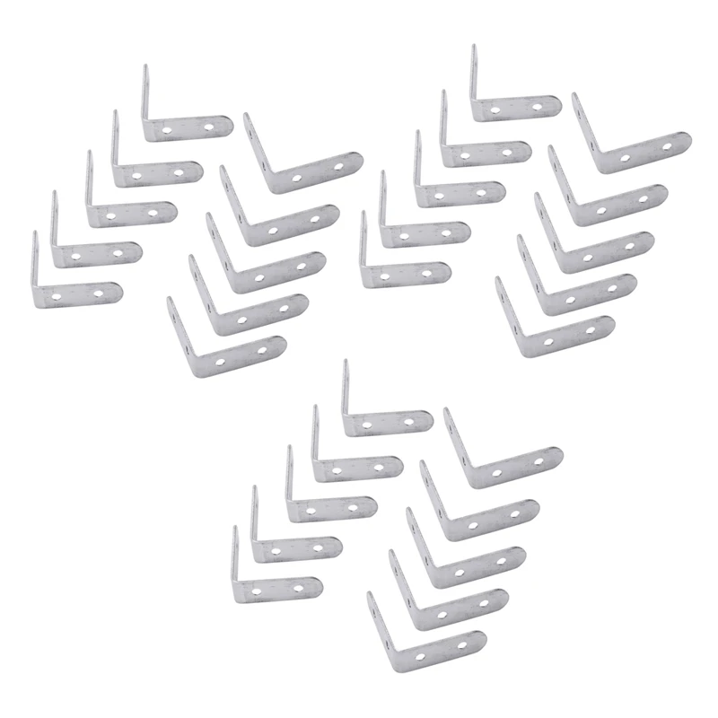 

30 X Stainless Steel Shelf Support Corner Brace Angle Bracket 50X50mm