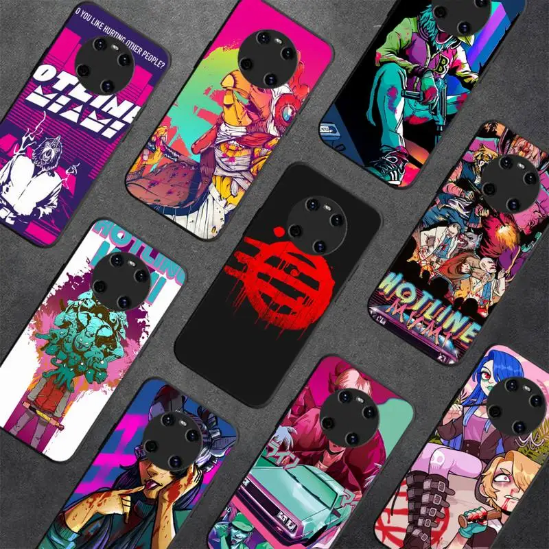 

Game Hotline Miami Phone Case for Huawei Y 6 9 7 5 8s prime 2019 2018 enjoy 7 plus