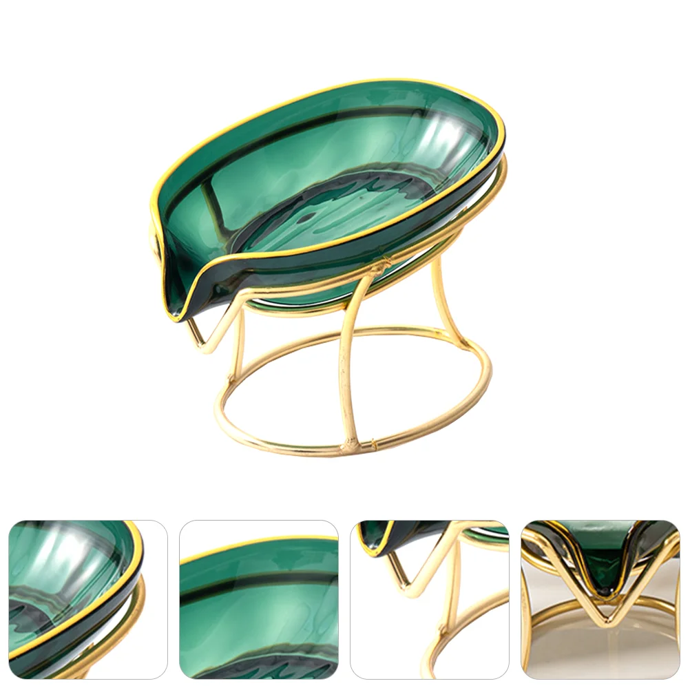 

Bar Exquisite Soap Container Easy Cleaning Soap Saver Iron Punch-free Soap Tray