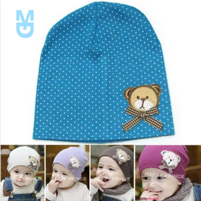 

New 1 PCS Lytwtw's Cute Bear Winter Autumn born Crochet Warm Cotton Beanie Baby Hat Girl Boy Cap Children Infant Kids Clothes