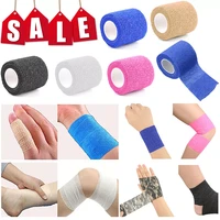 colorful sport self adhesive elastic bandage first aid treatment gauze wrap tape elastoplast for knee support finger shoulder